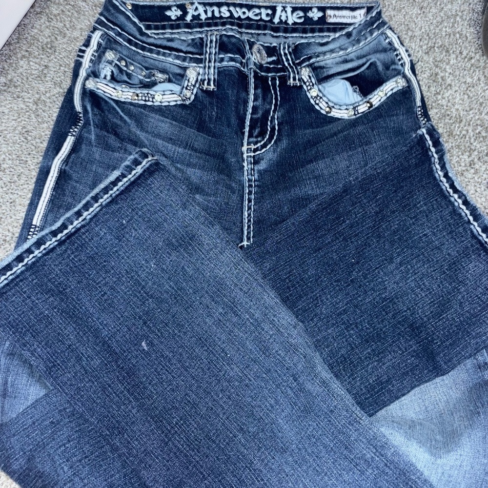 Flared Pants with rhinestones